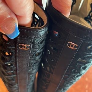 Authentic Chanel. Double Sided Leather Sneaker/Bo… - image 1